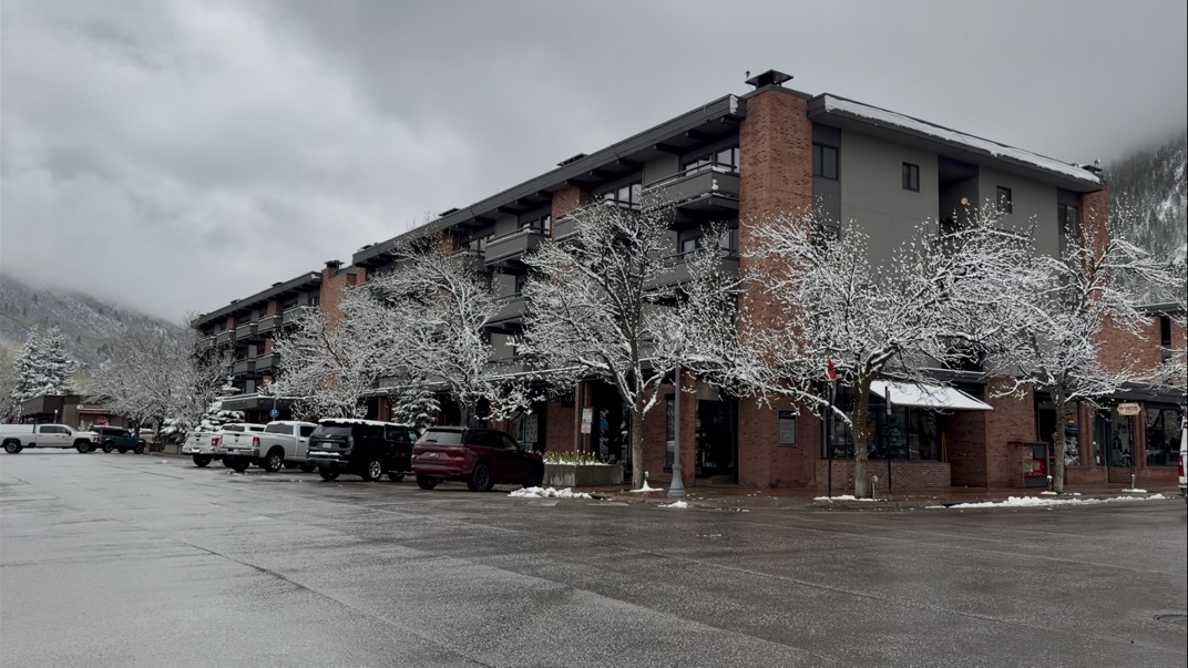 Aspen Square Snow in May of 2026