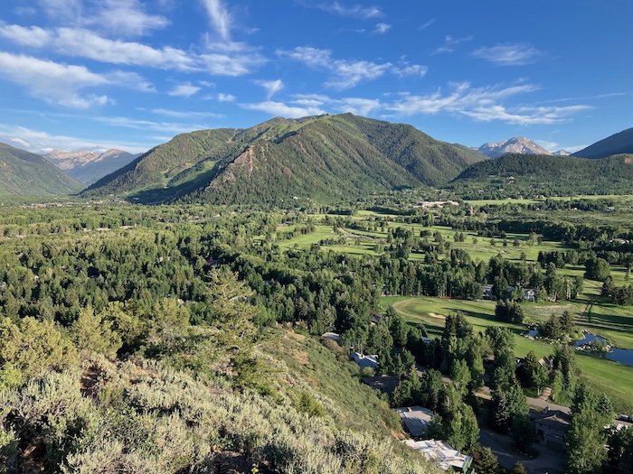 View of Aspen Over Cemetery Lane