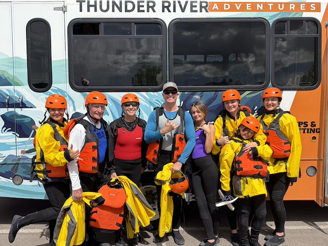 Buck Family Geared Up for River Adventure in Aspen Snowmass
