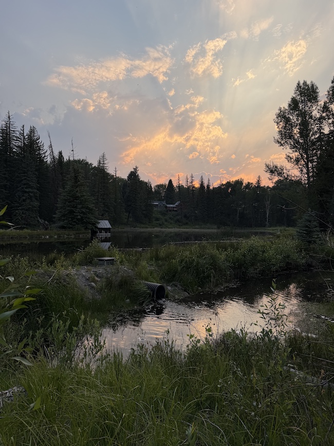 Hallam Lake Sunset at ACES