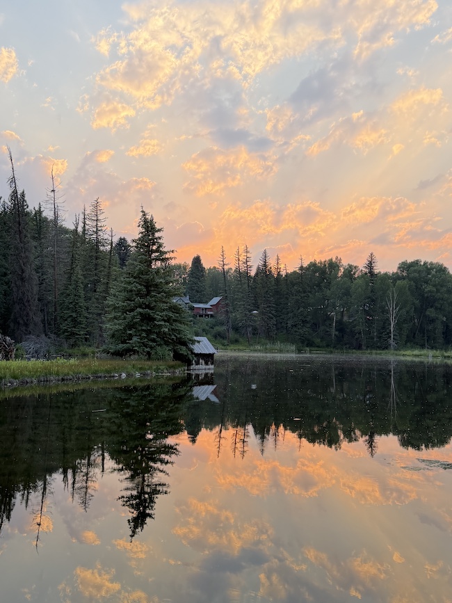 Hallam Lake Sunset