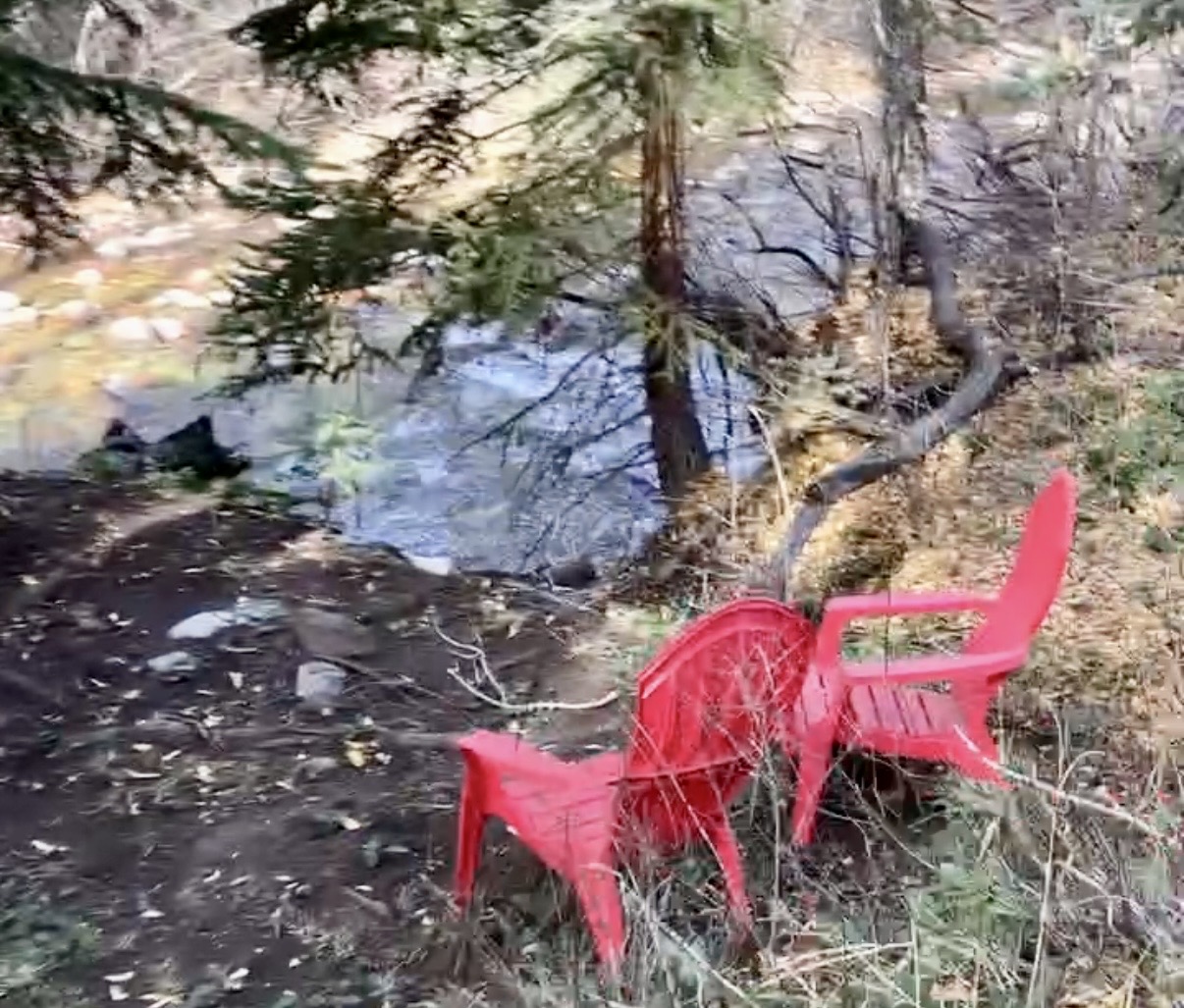 River Frontage of Sneaky Lane Home in Aspen