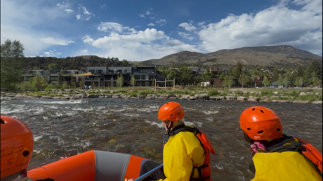 New Condos in Basalt Seen from the Roaring Fork River