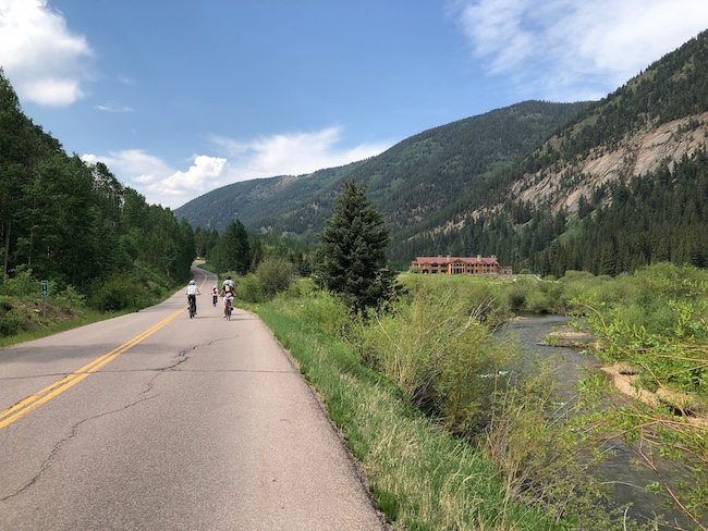 Biking Castle Creek in the Summer