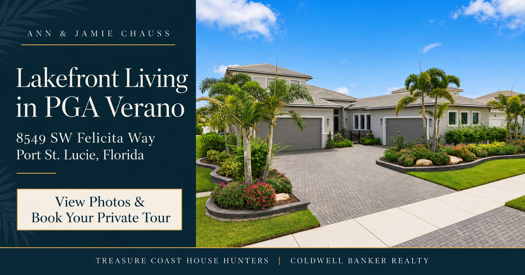 Lakefront Living in PGA Verano &mdash; 8549 SW Felicita Way &mdash; View Photos & Book Your Private Tour with Ann & Jamie Chauss