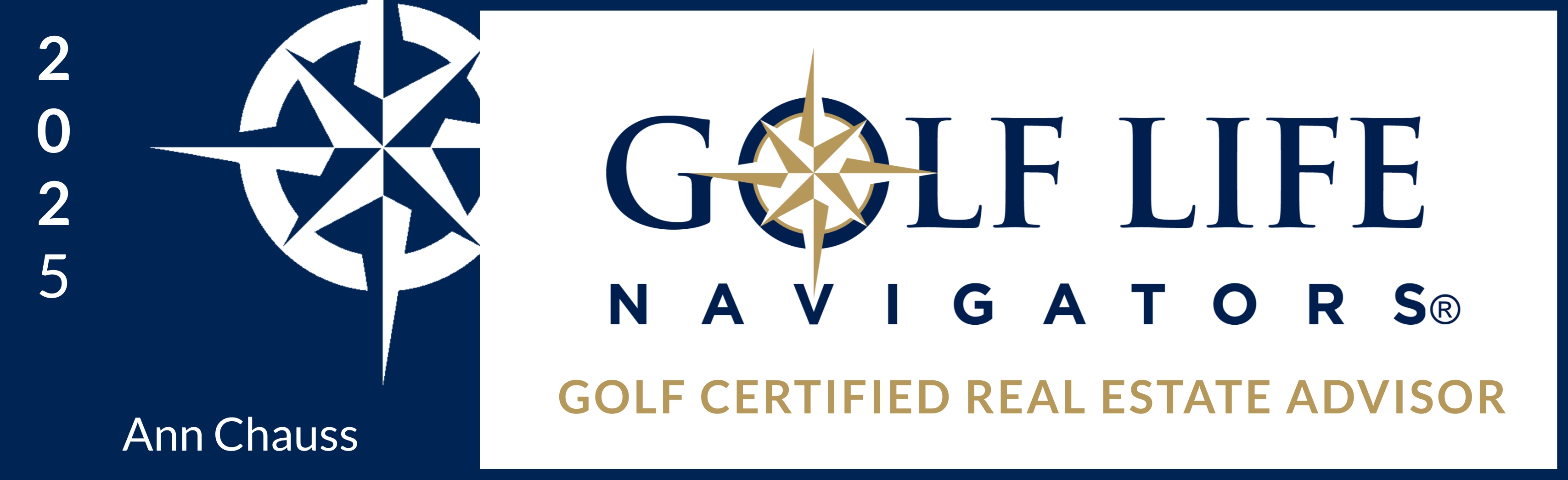 Ann Chauss - Golf Life Navigators Golf Certified Real Estate Advisor, 2025