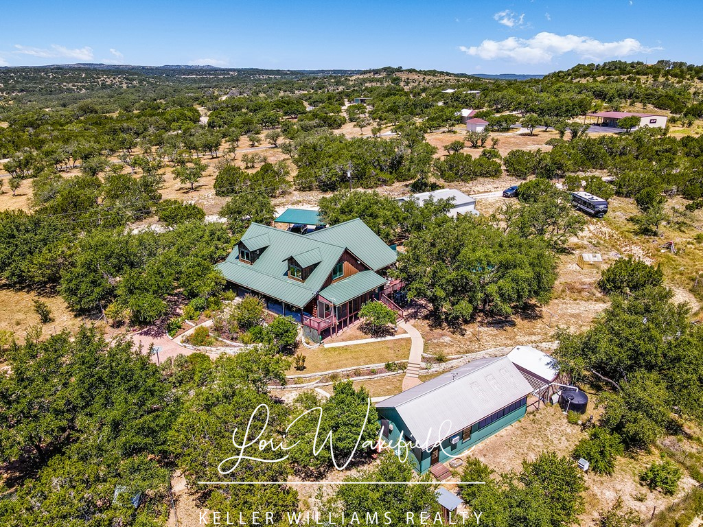 aerial photo of 254 Middleton Rd, Spicewood TX