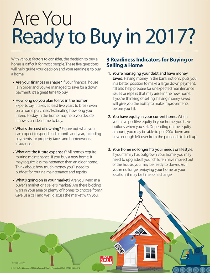 Three signs you're ready to buy or sell a home