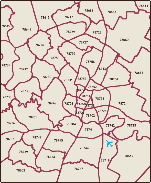 Smaller Zip Code Map 