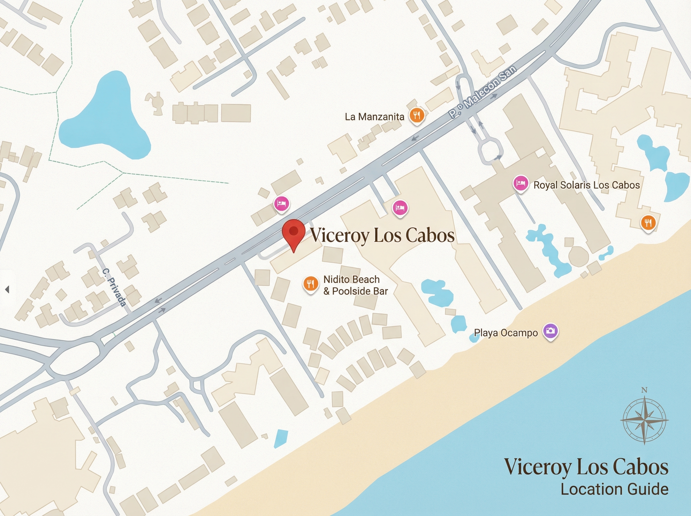 viceroy los cabos map