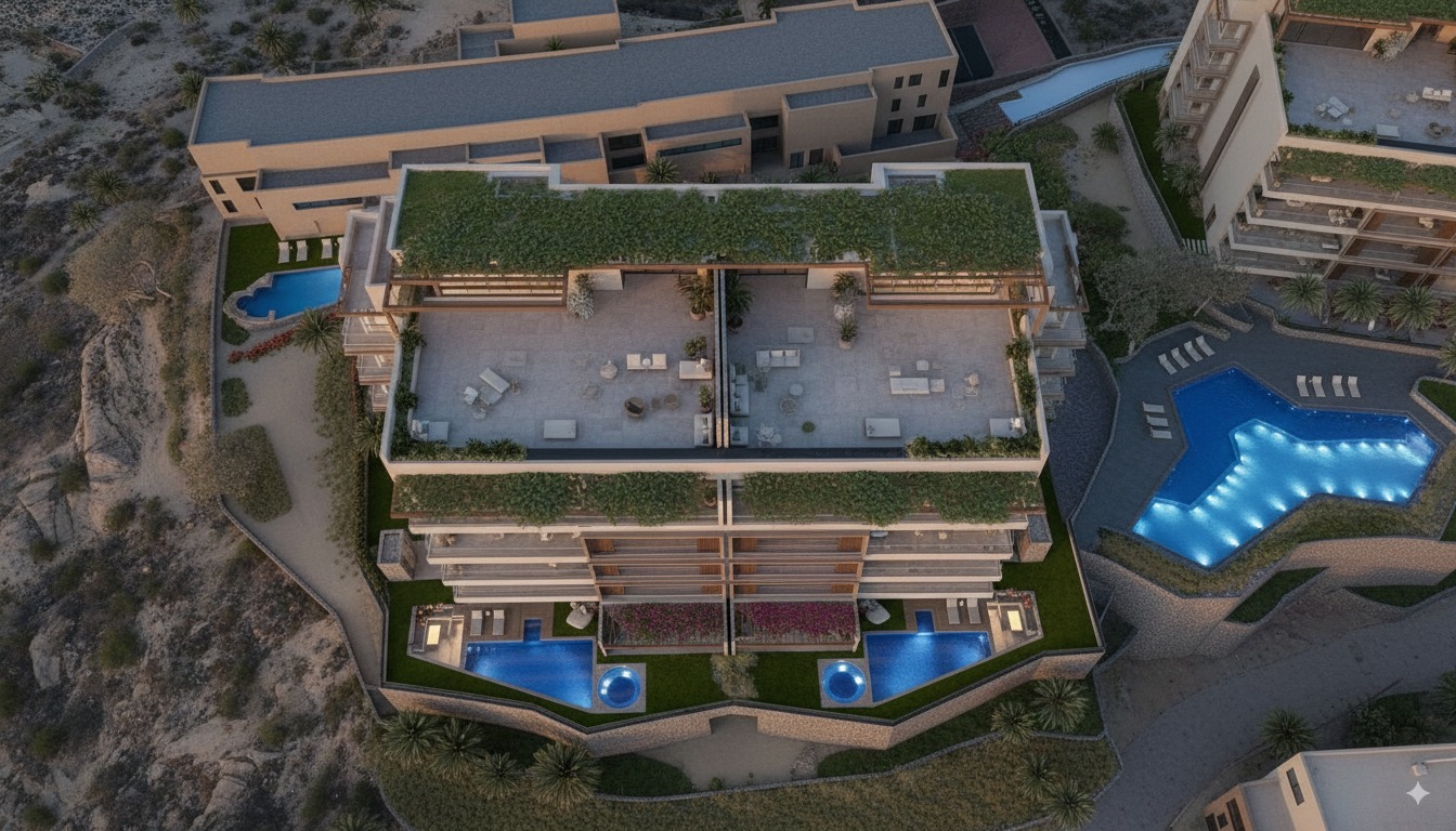 st regis cabo condos from above