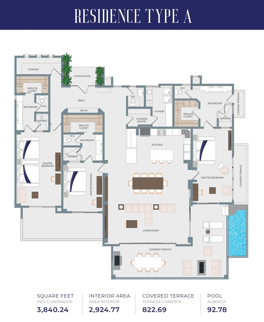 3 bedroom condominium on the beach
