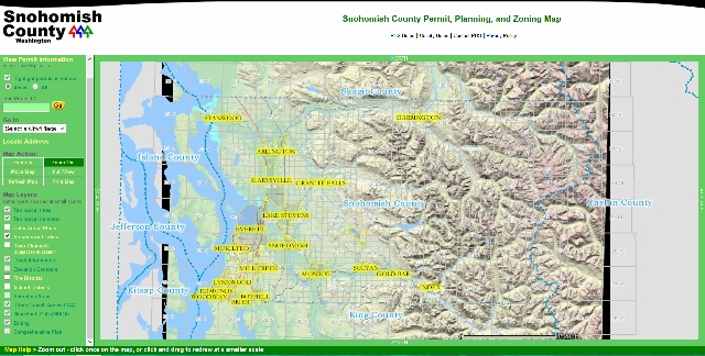 Snohomish county interactive map