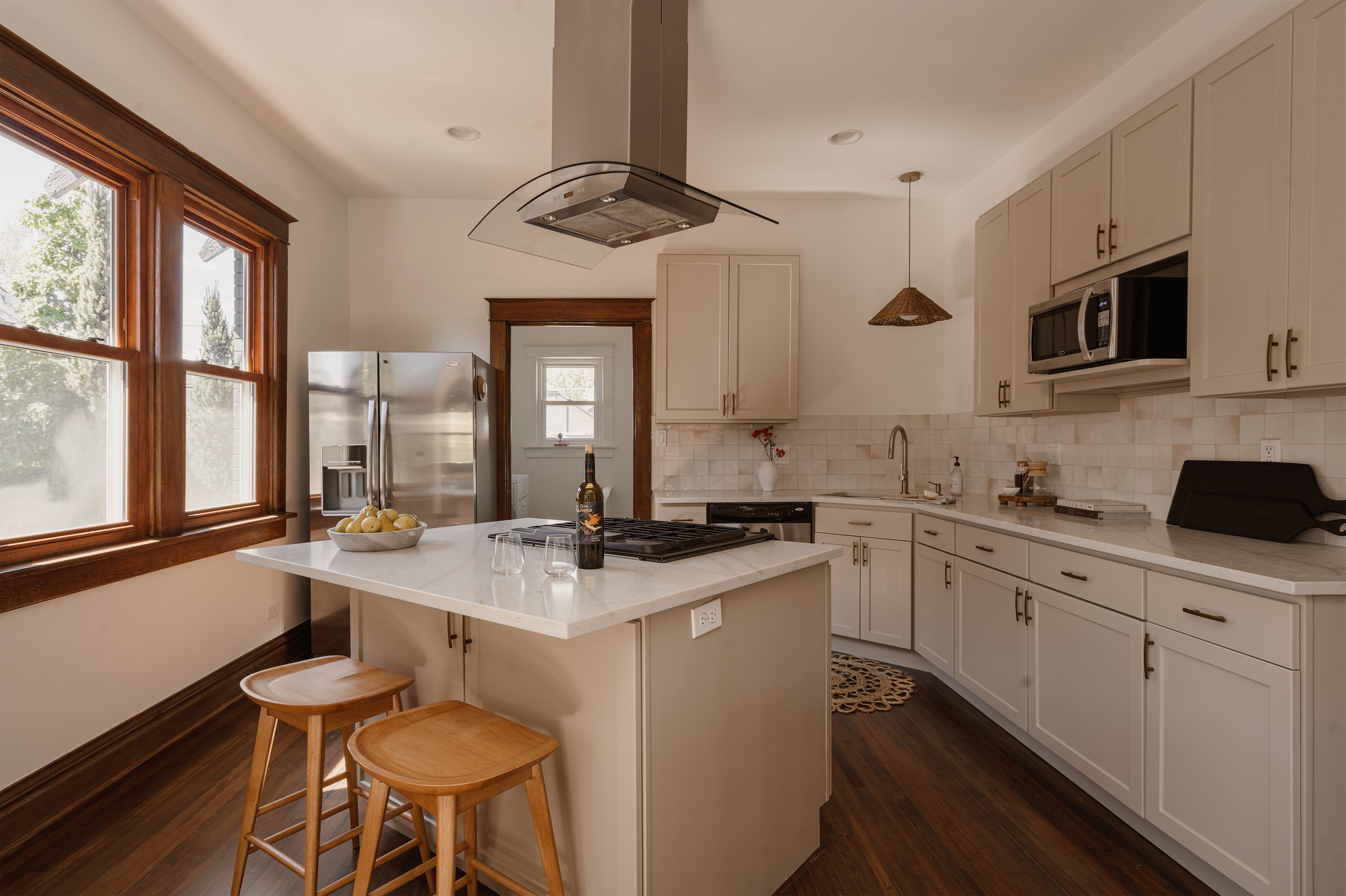 Modern kitchen with a large island