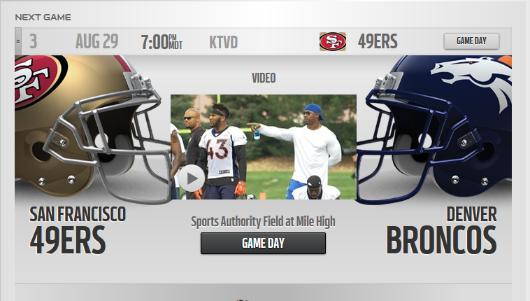 Denver Broncos vs San Francisco 49ers 