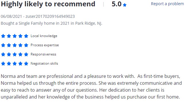 Norma Bonilla Reviews - Bergen County Sales 10