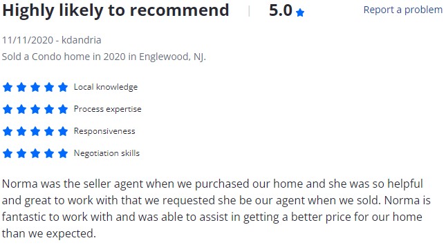 Norma Bonilla Reviews - Bergen County Sales 15