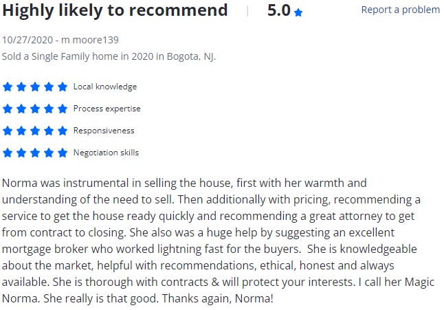 Norma Bonilla Reviews - Bergen County Sales 17
