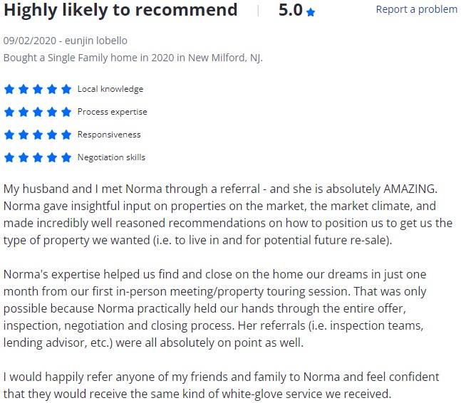 Norma Bonilla Reviews - Bergen County Sales 21