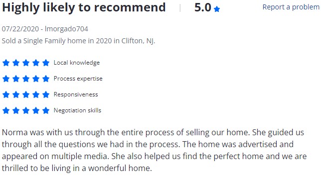 Norma Bonilla Reviews - Bergen County Sales 25
