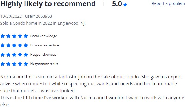 Norma Bonilla Reviews - Bergen County Sales 2