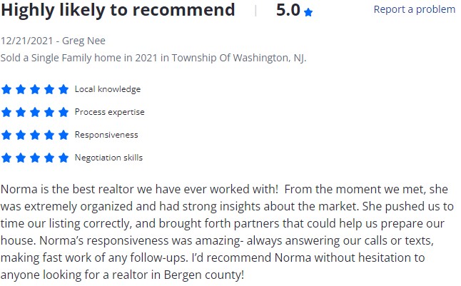 Norma Bonilla Reviews - Bergen County Sales 6