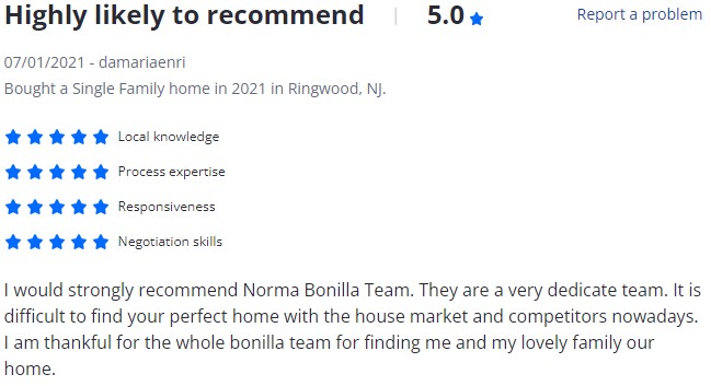 Norma Bonilla Reviews - Bergen County Sales 7