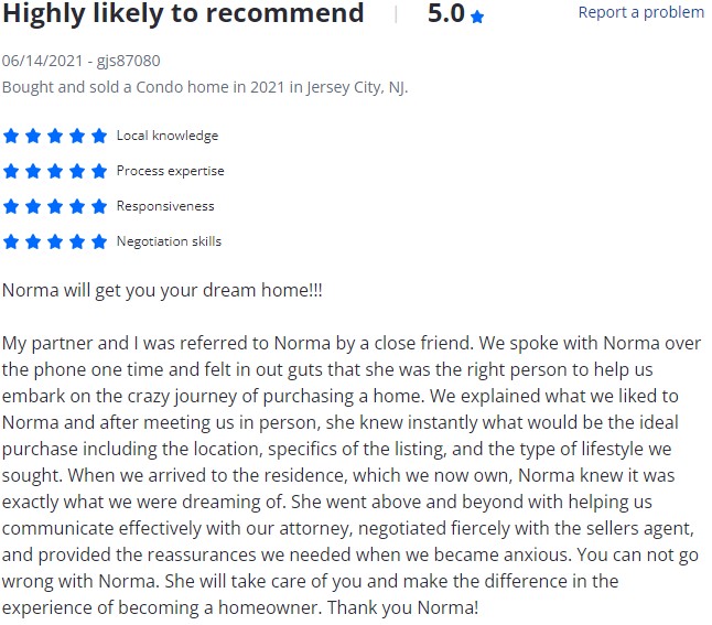 Norma Bonilla Reviews - Bergen County Sales 9