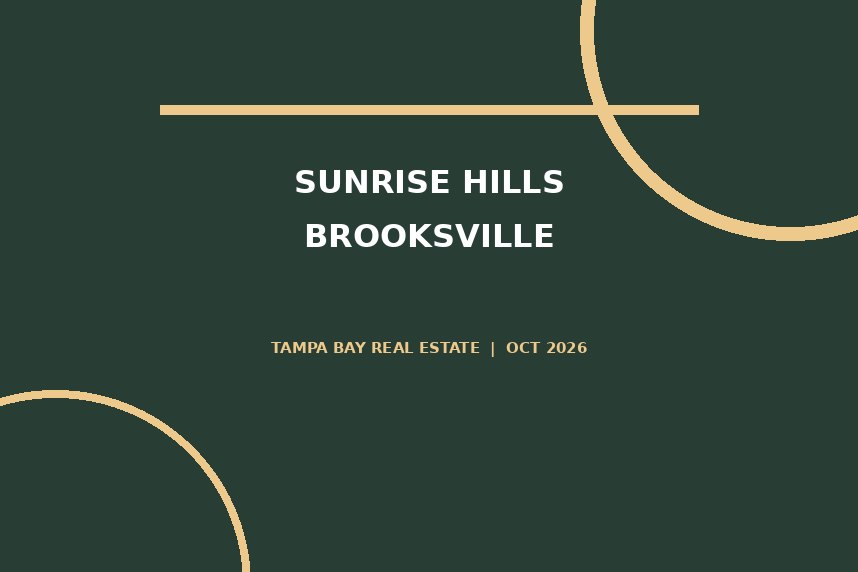 Sunrise Hills Breaks Ground in Brooksville: 4,000 Homes, a Lagoon and Much More illustration