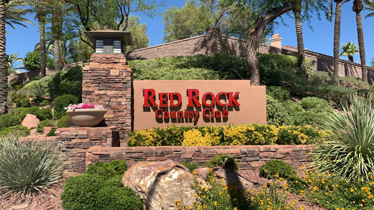 Entrance sign at Red Rock Country Club