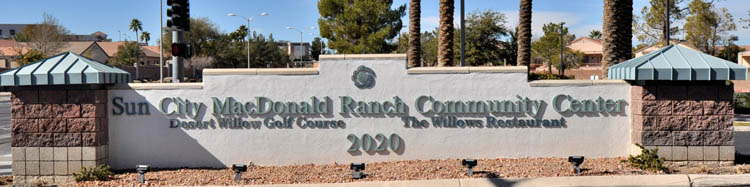 Sun City MacDonald Ranch Entrance Sign