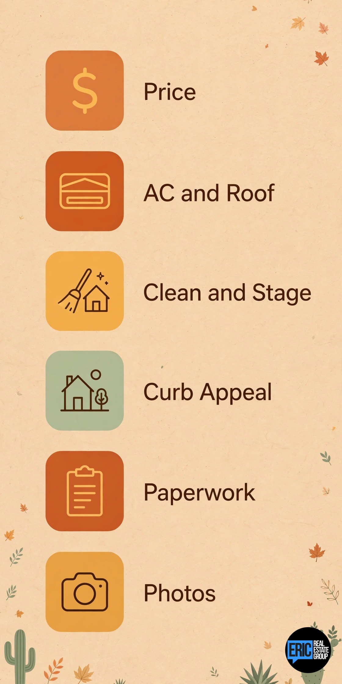 Fall Selling Checklist for Rio Grande Valley Homeowners infographic