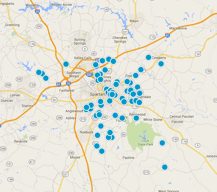 Interactive Map Search