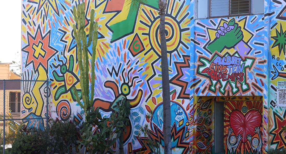 albert einstein academies art mural