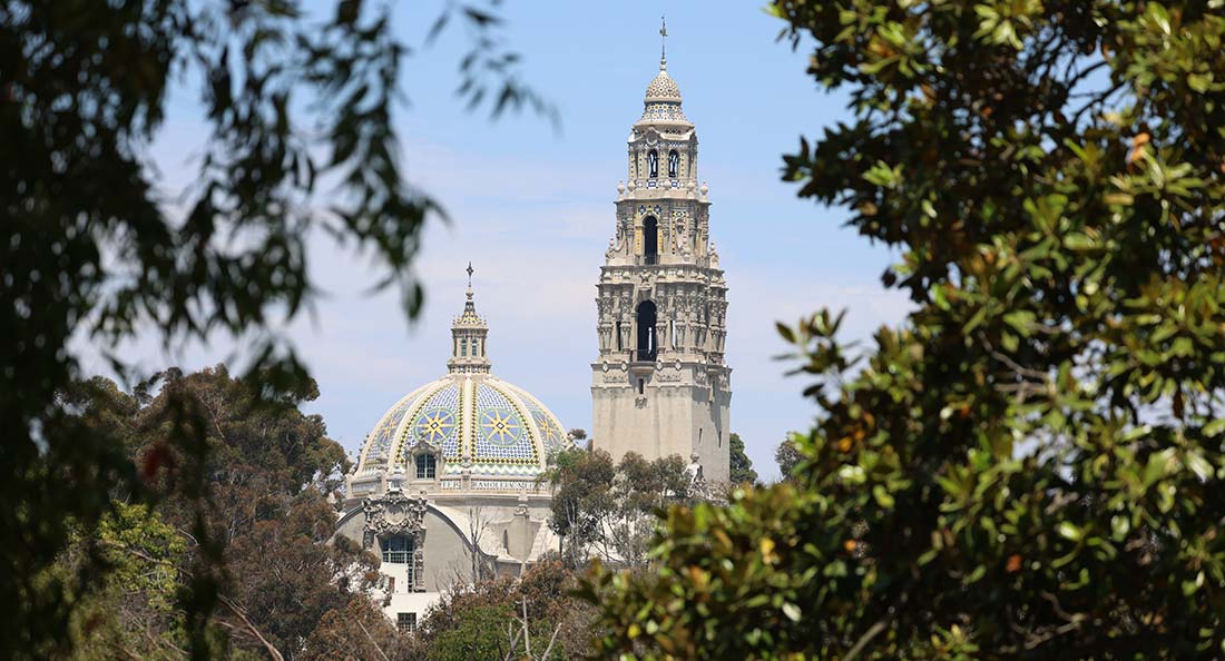 california building and california tower in balboa park