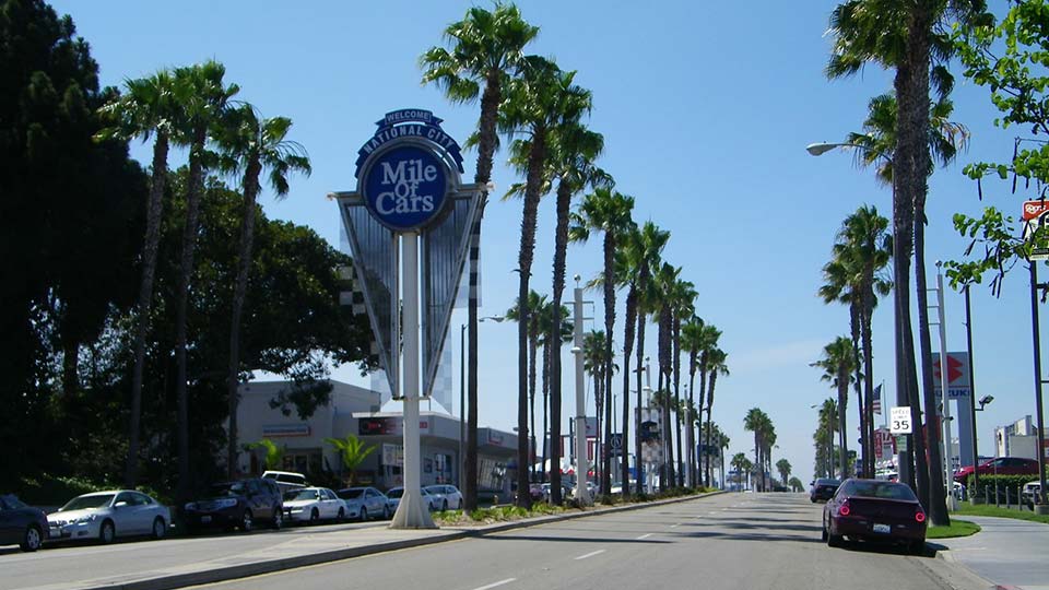 mile of cars in national city - a south bay san diego community