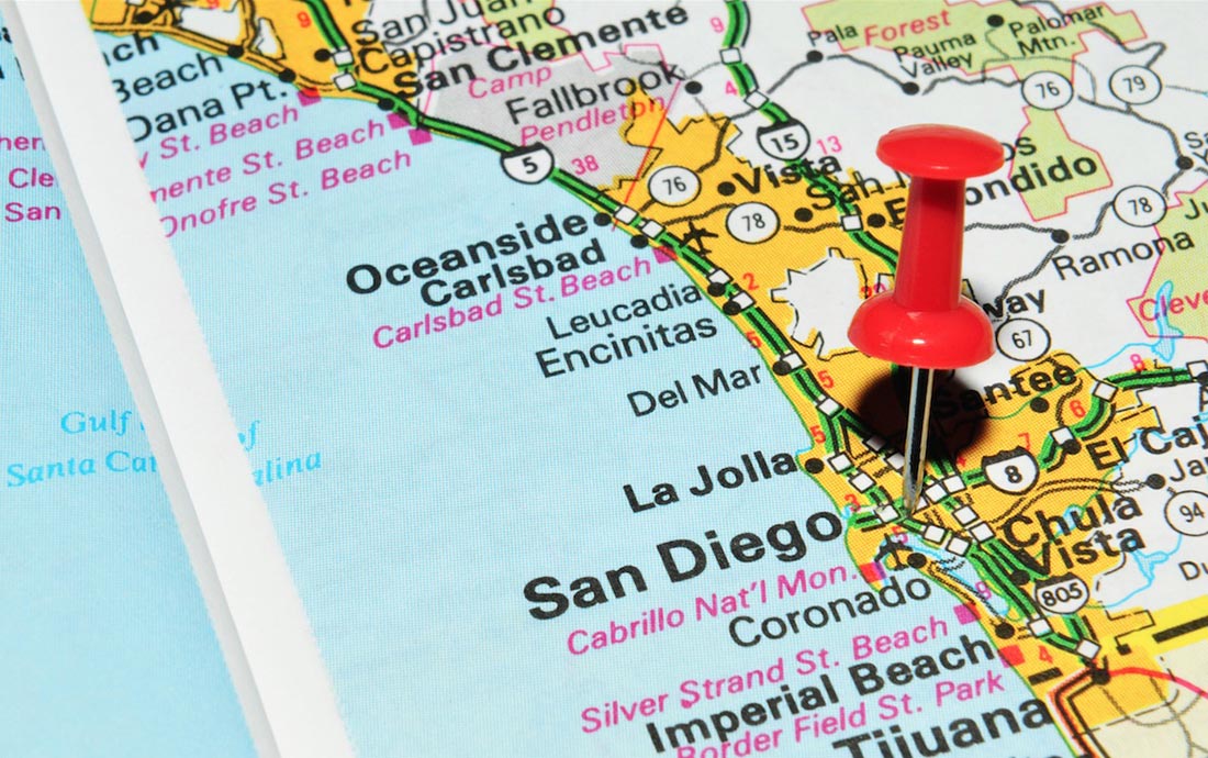 san diego map