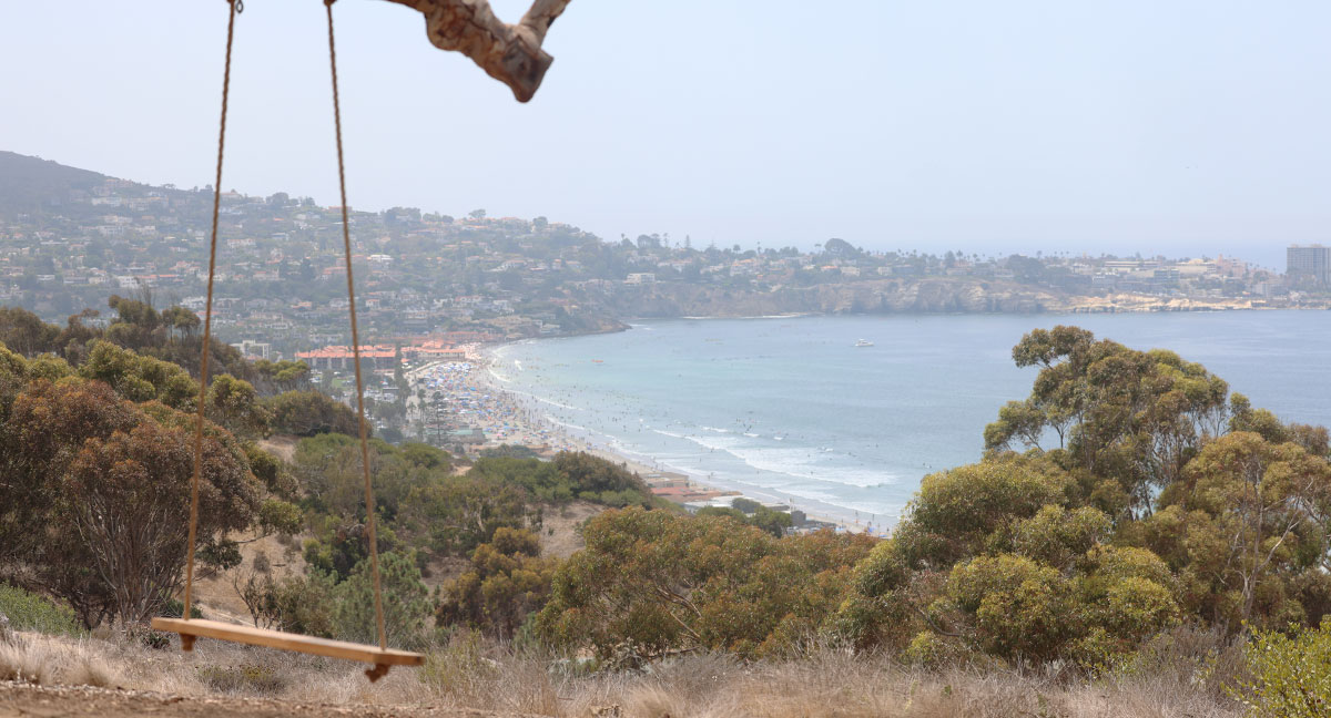 view of la jolla shores from scripps coastal trail