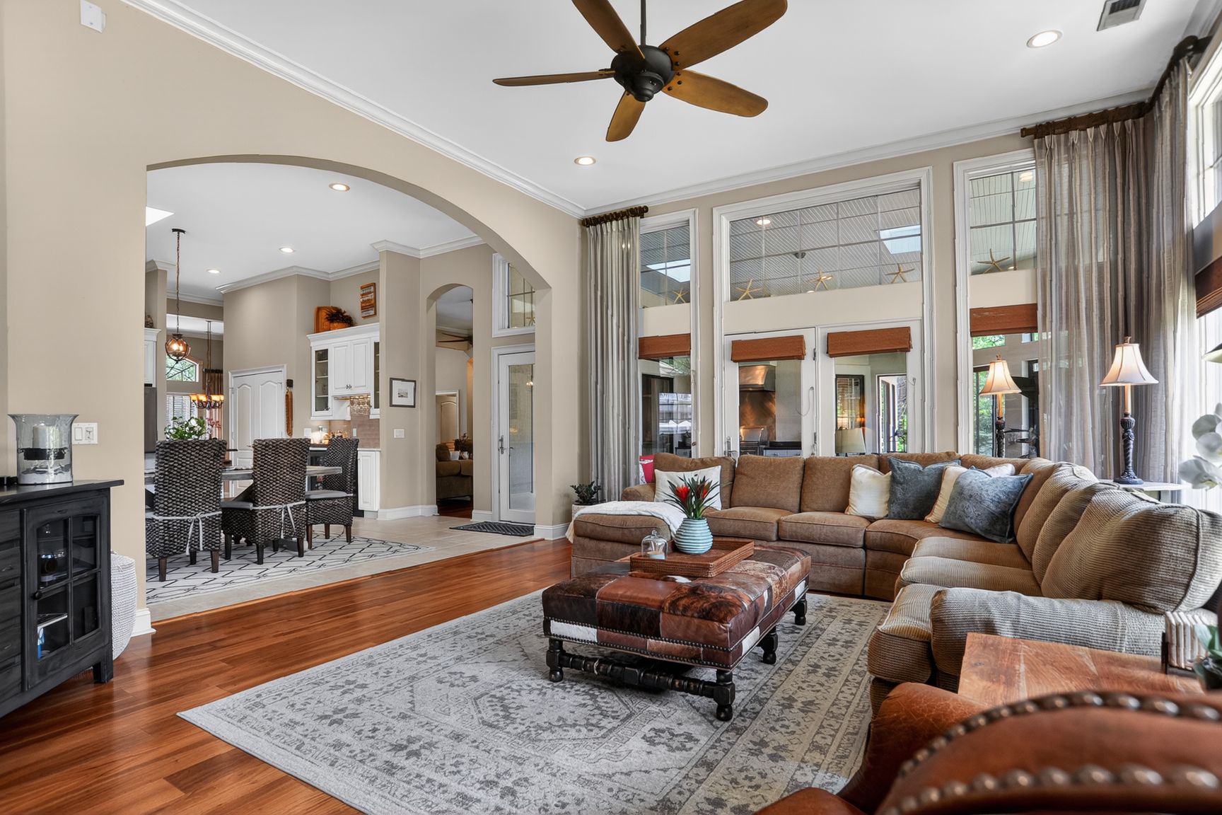 All-season lanai in Long Cove Club home