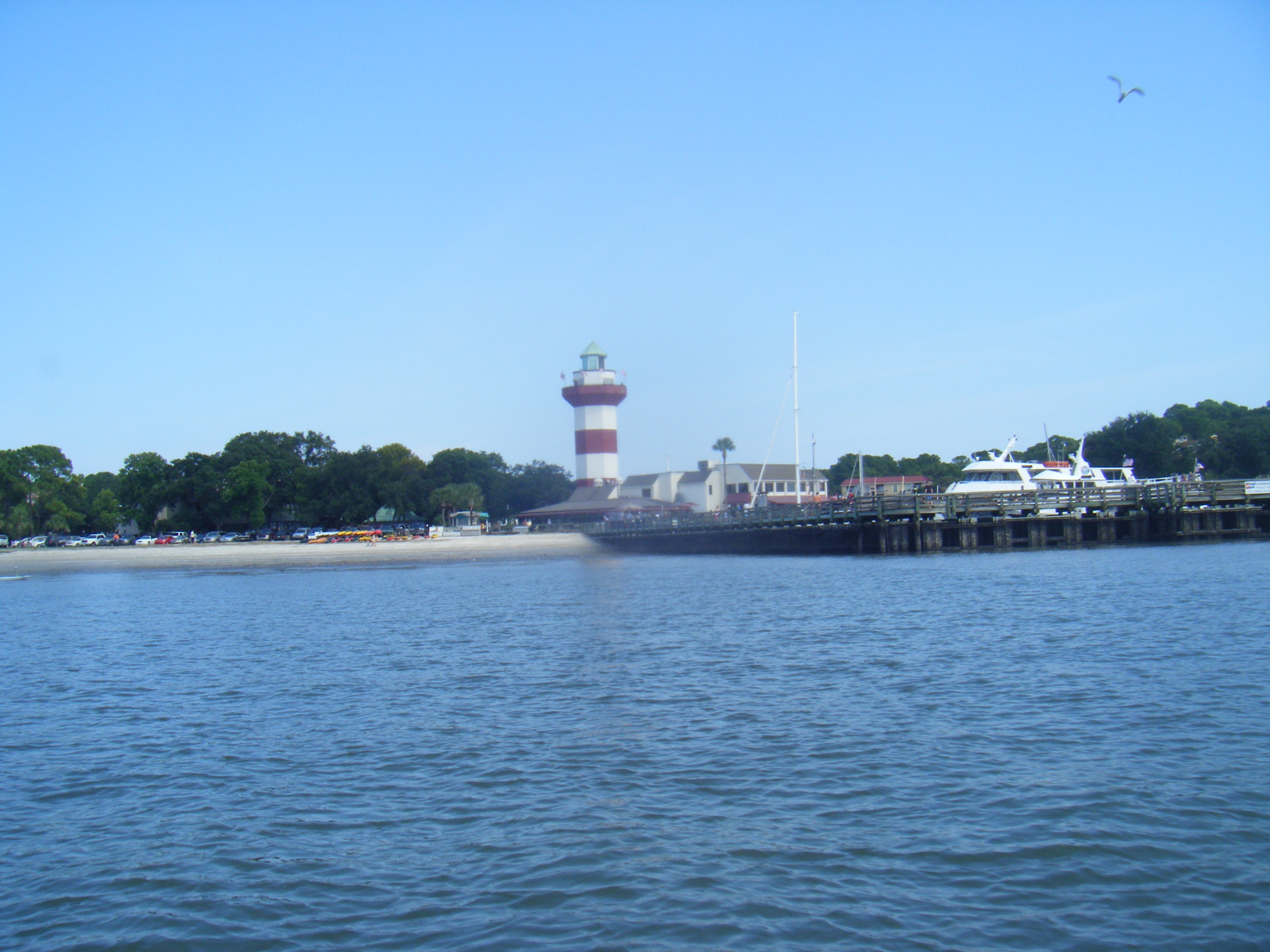 Harbour Town Lighthouse and marina on Hilton Head Island, South Carolina