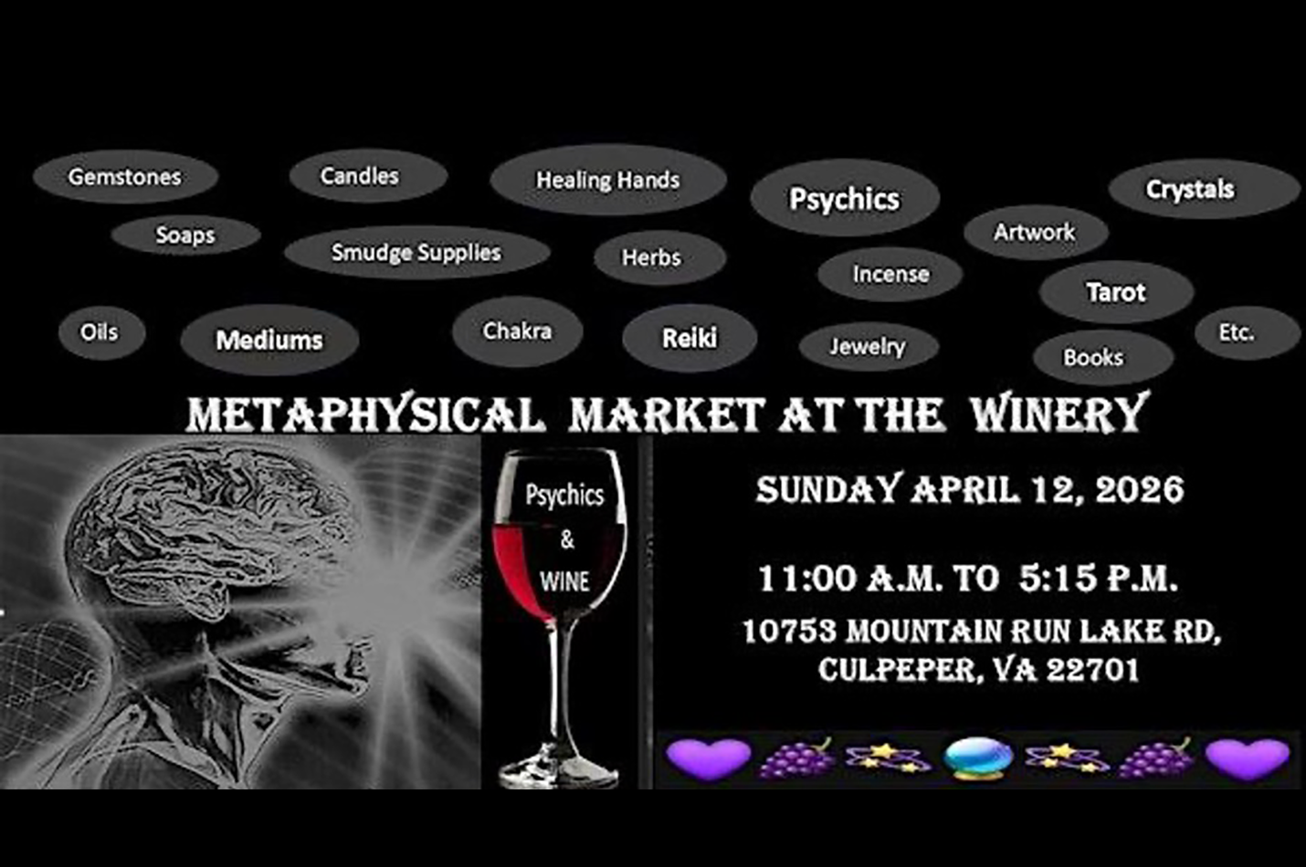 Metaphysical Market Mountain Run Winery