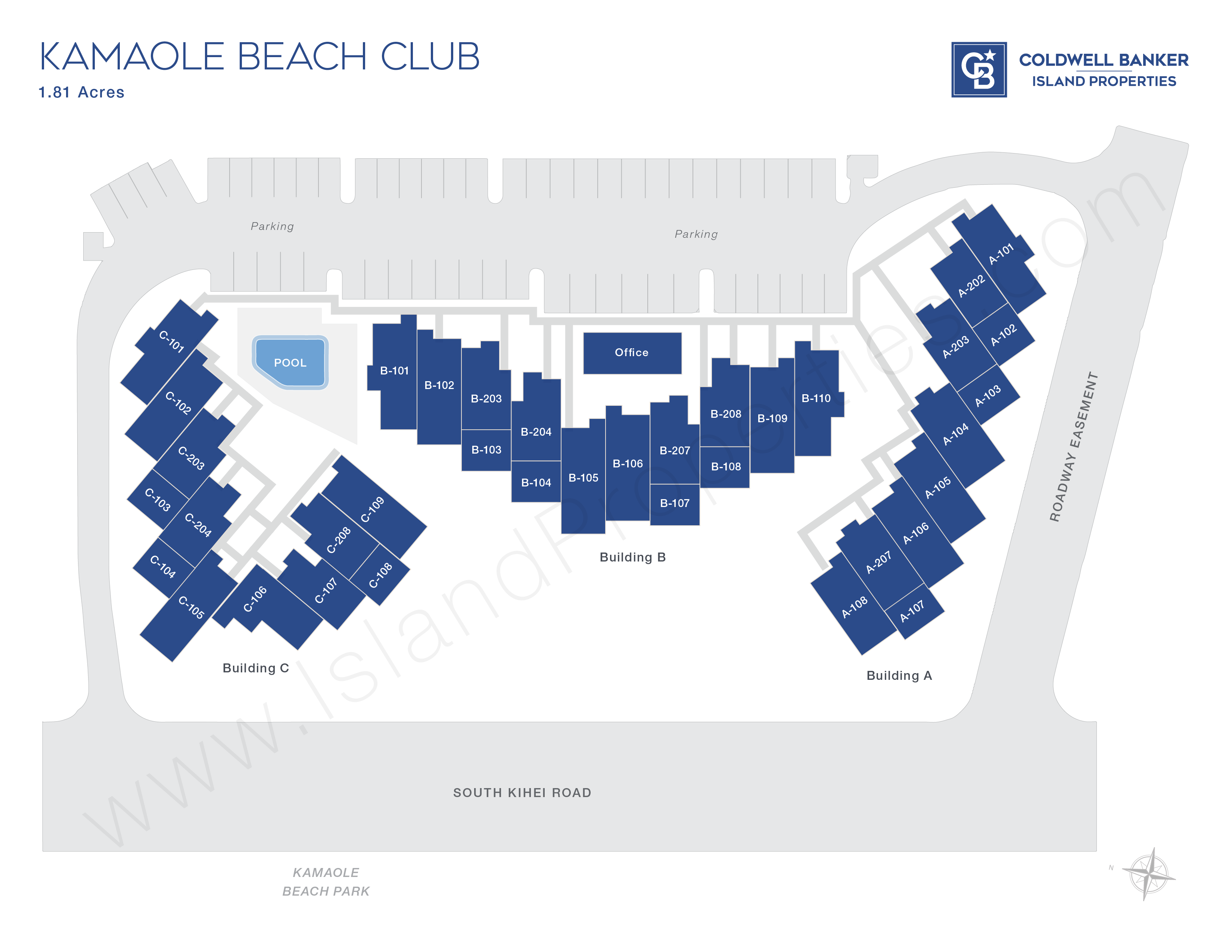 Kamaole Beach Club property map