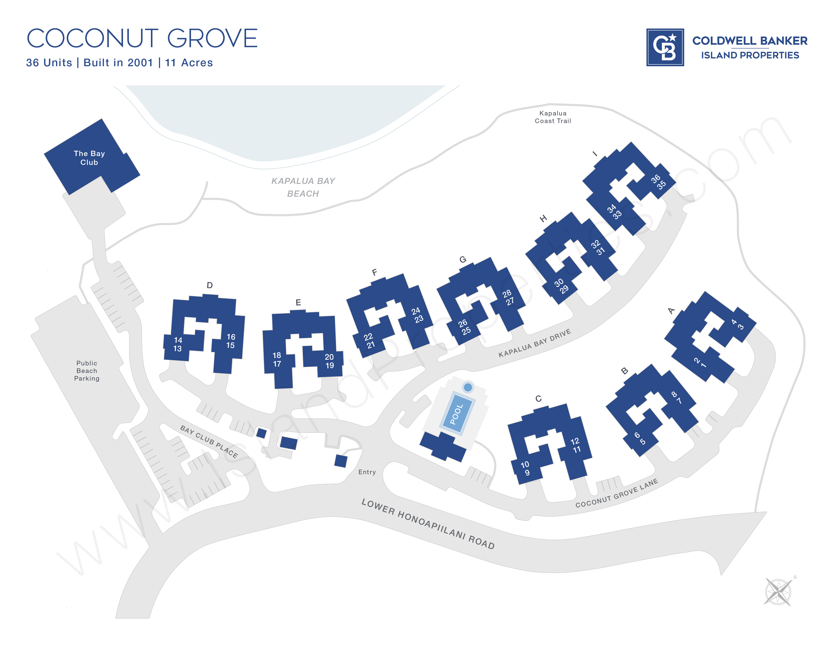 Coconut Grove property map
