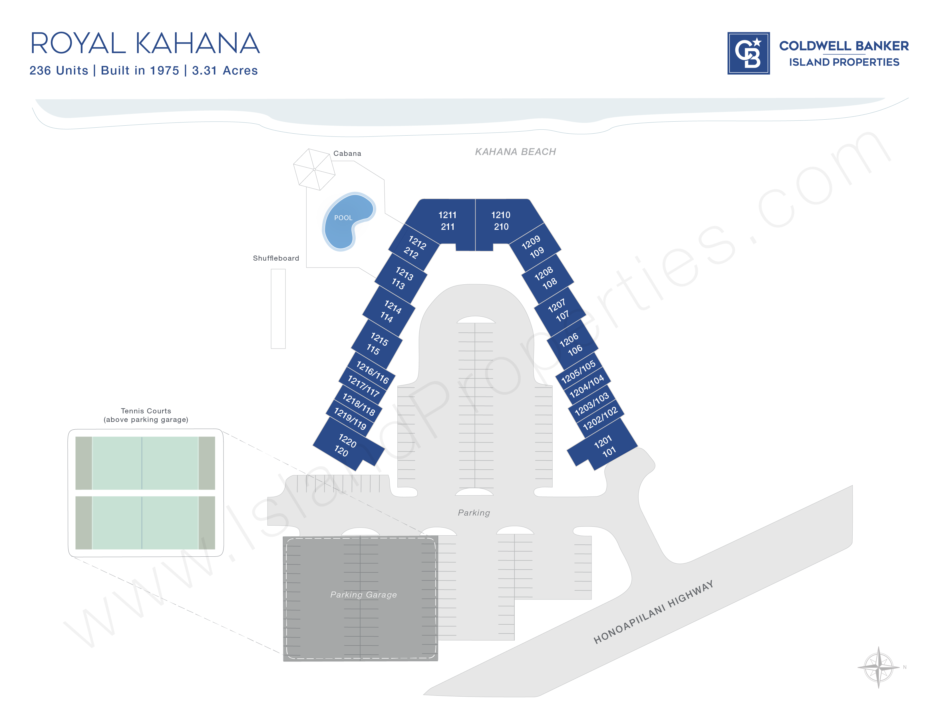 Royal Kahana property map