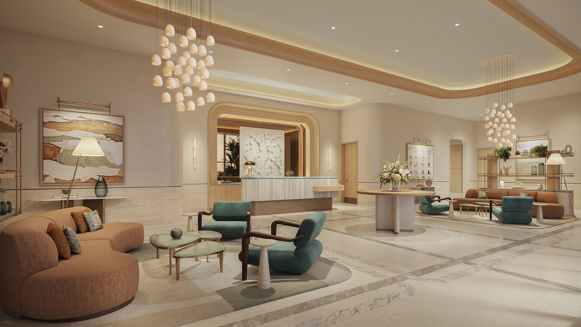 St. Regis Residences Bahia Mar - arrival lobby