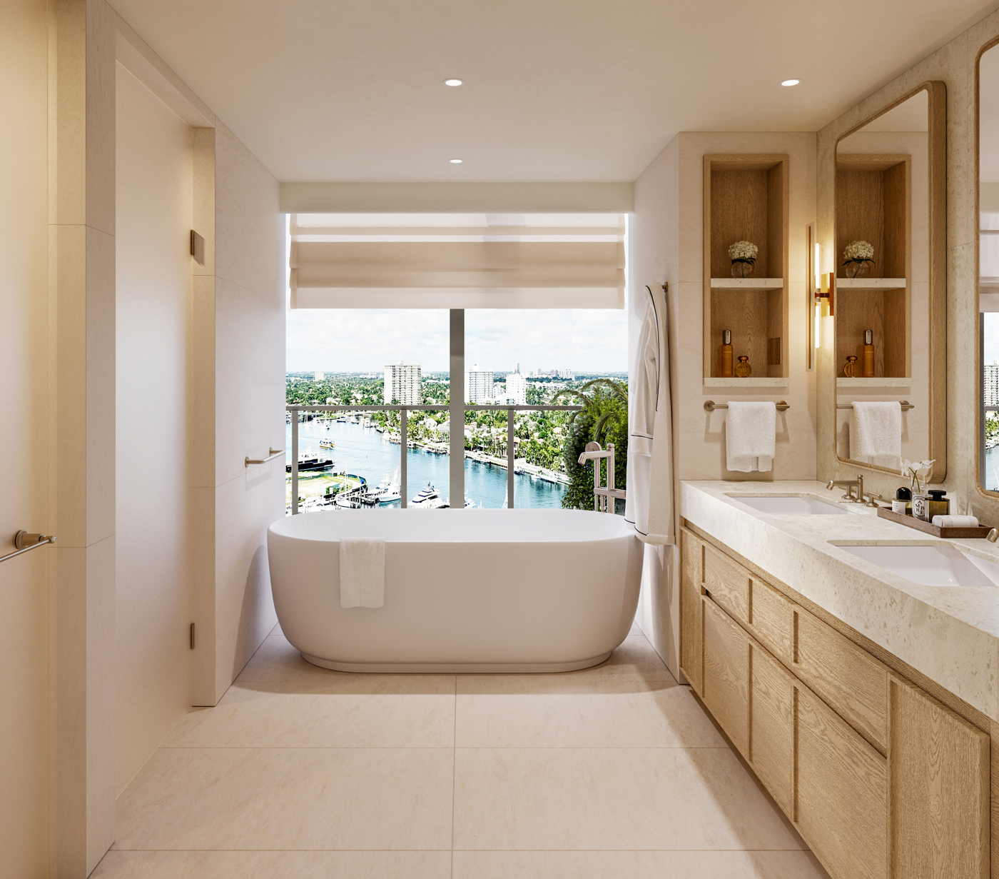 St. Regis Residences Bahia Mar - hotel residence primary bathroom