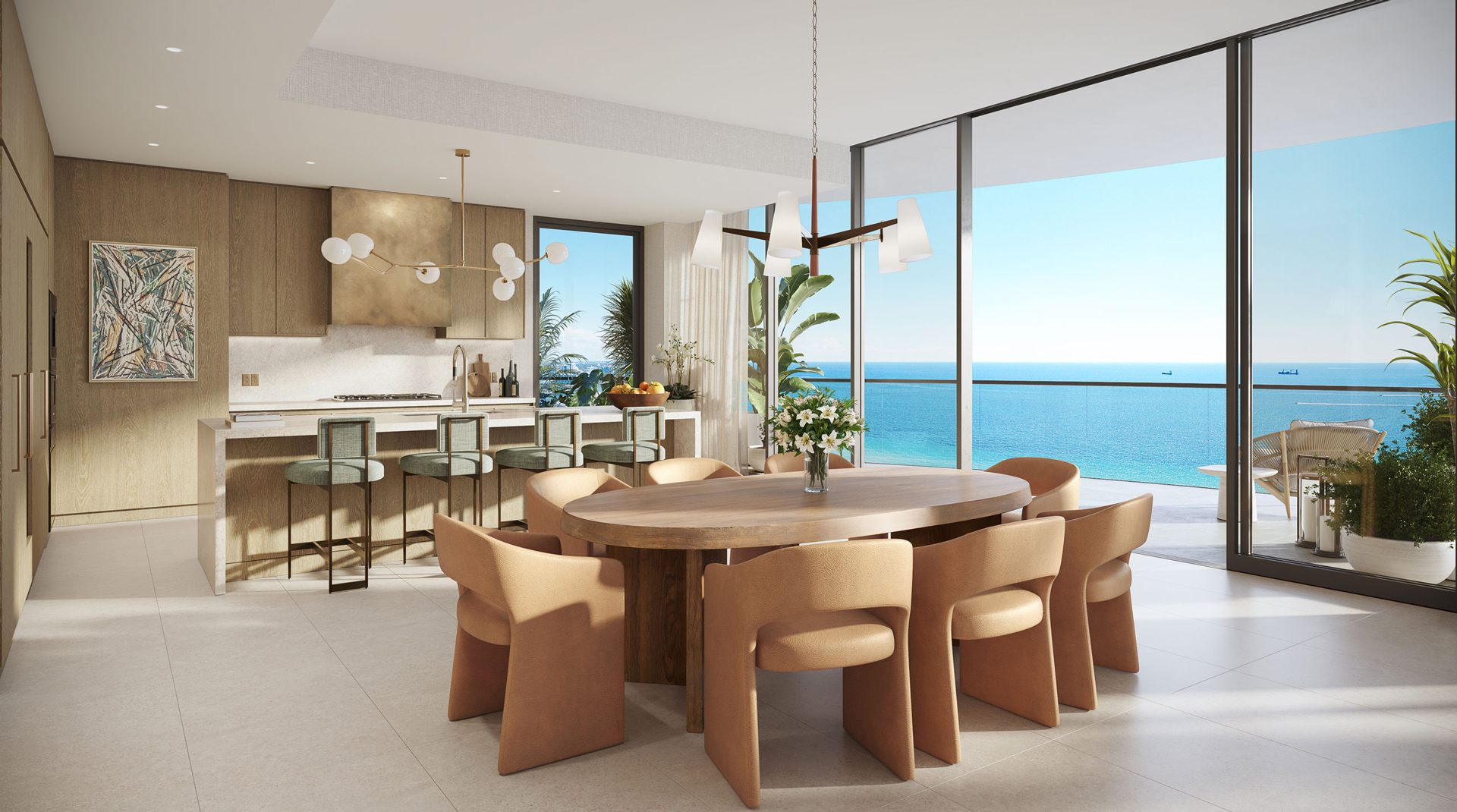 St. Regis Residences Bahia Mar - dining and kitchen