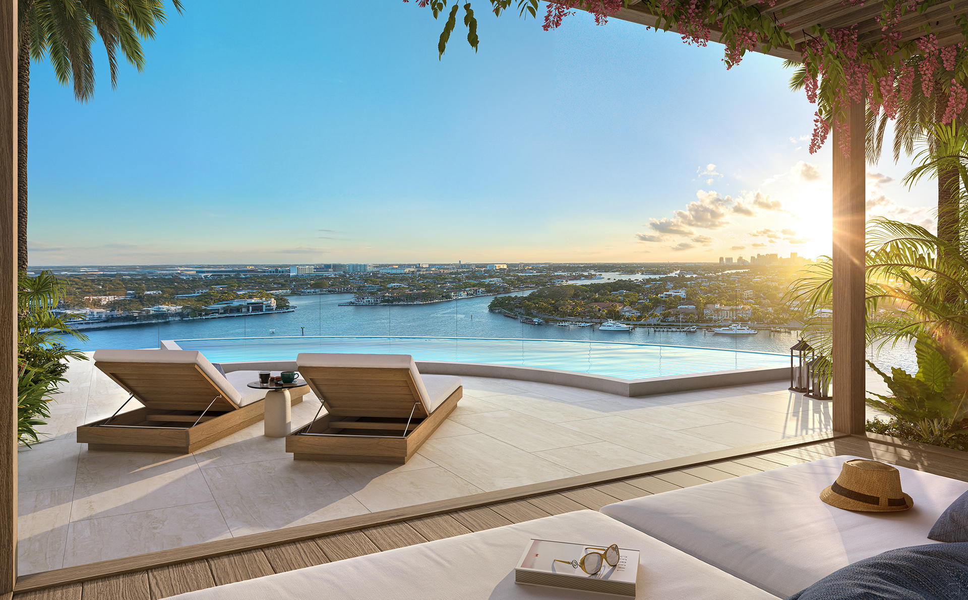 St. Regis Residences Bahia Mar - poolside cabana and plunge pool
