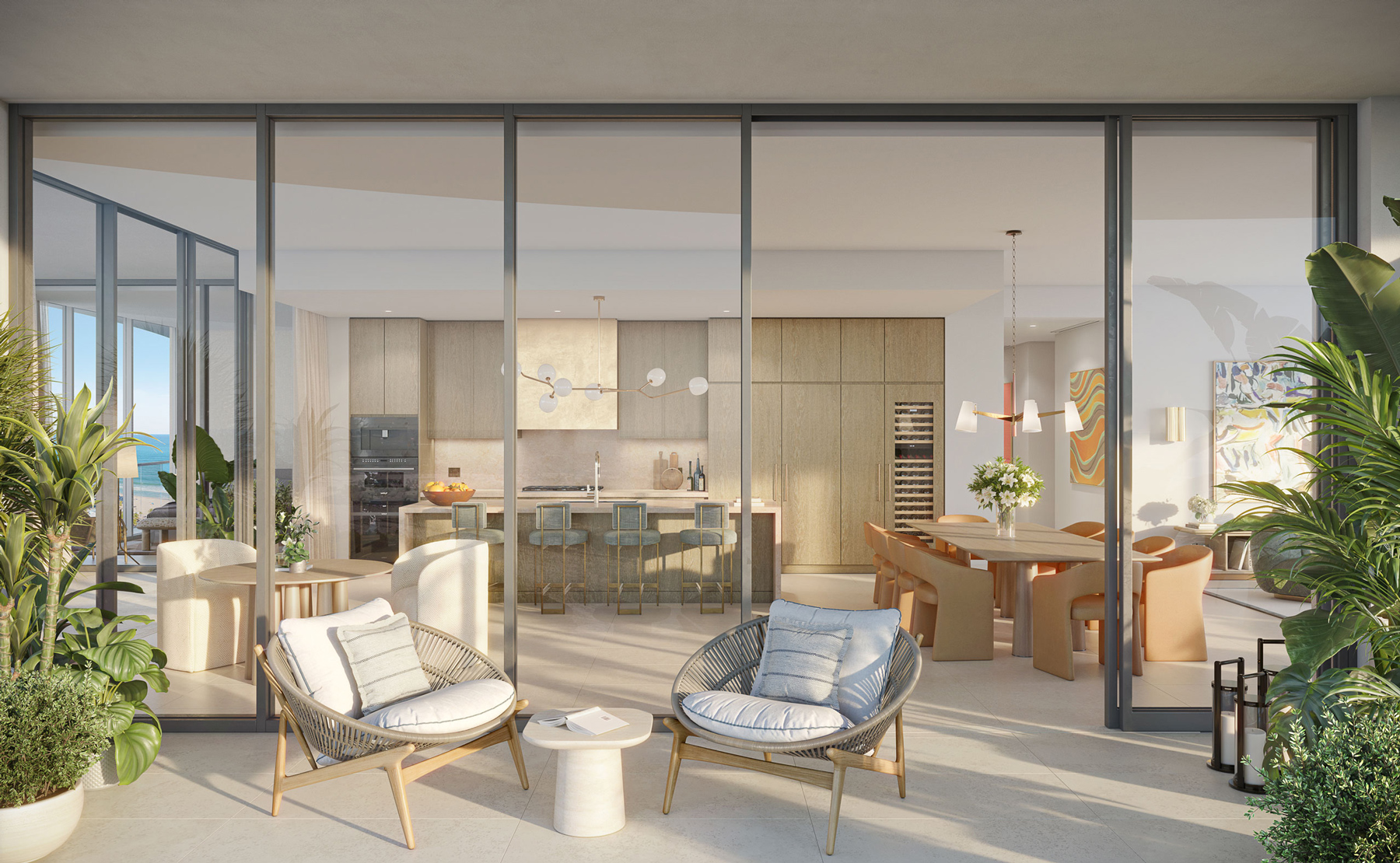 St. Regis Residences Bahia Mar - private residence terrace