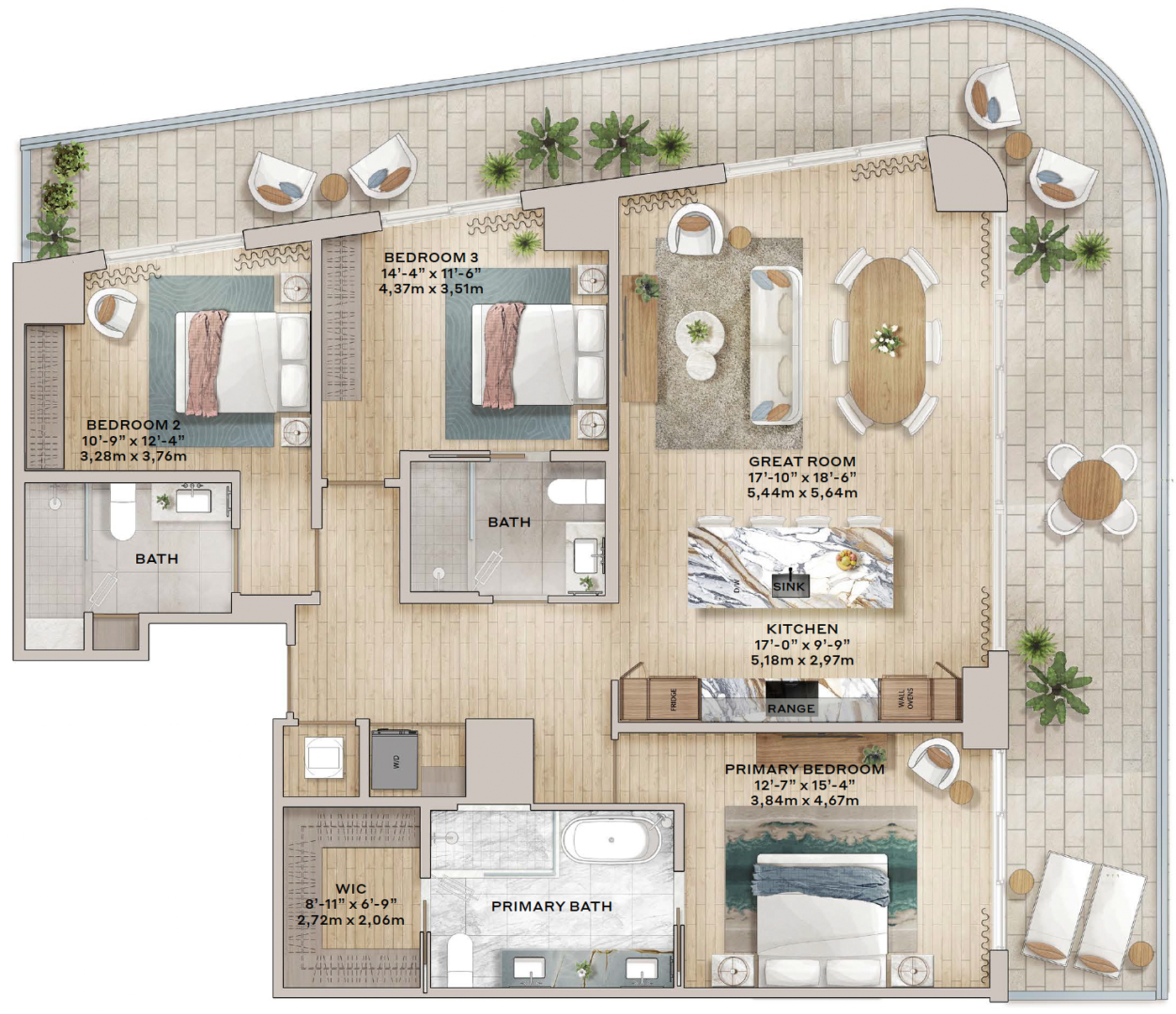 Icon Beach Waterfront Residences floor plan 02